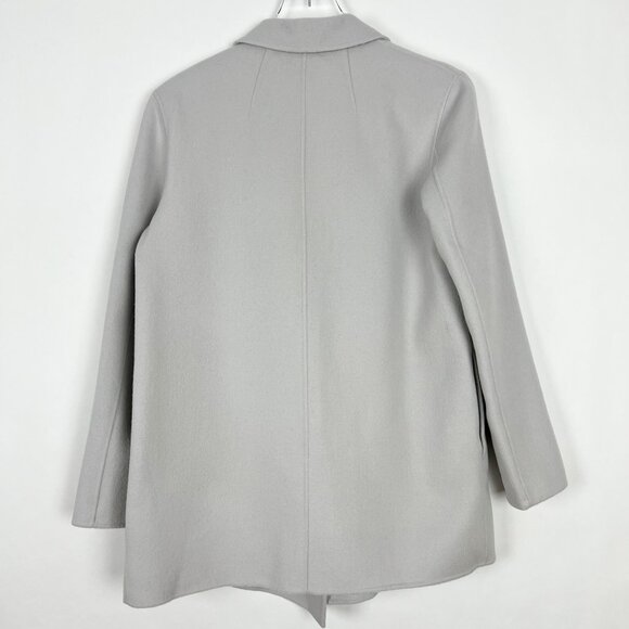 NWT Theory Sileena Coat Women's Size S Stone Winsome Double-Face Wool-Cashmere - Picture 14 of 16